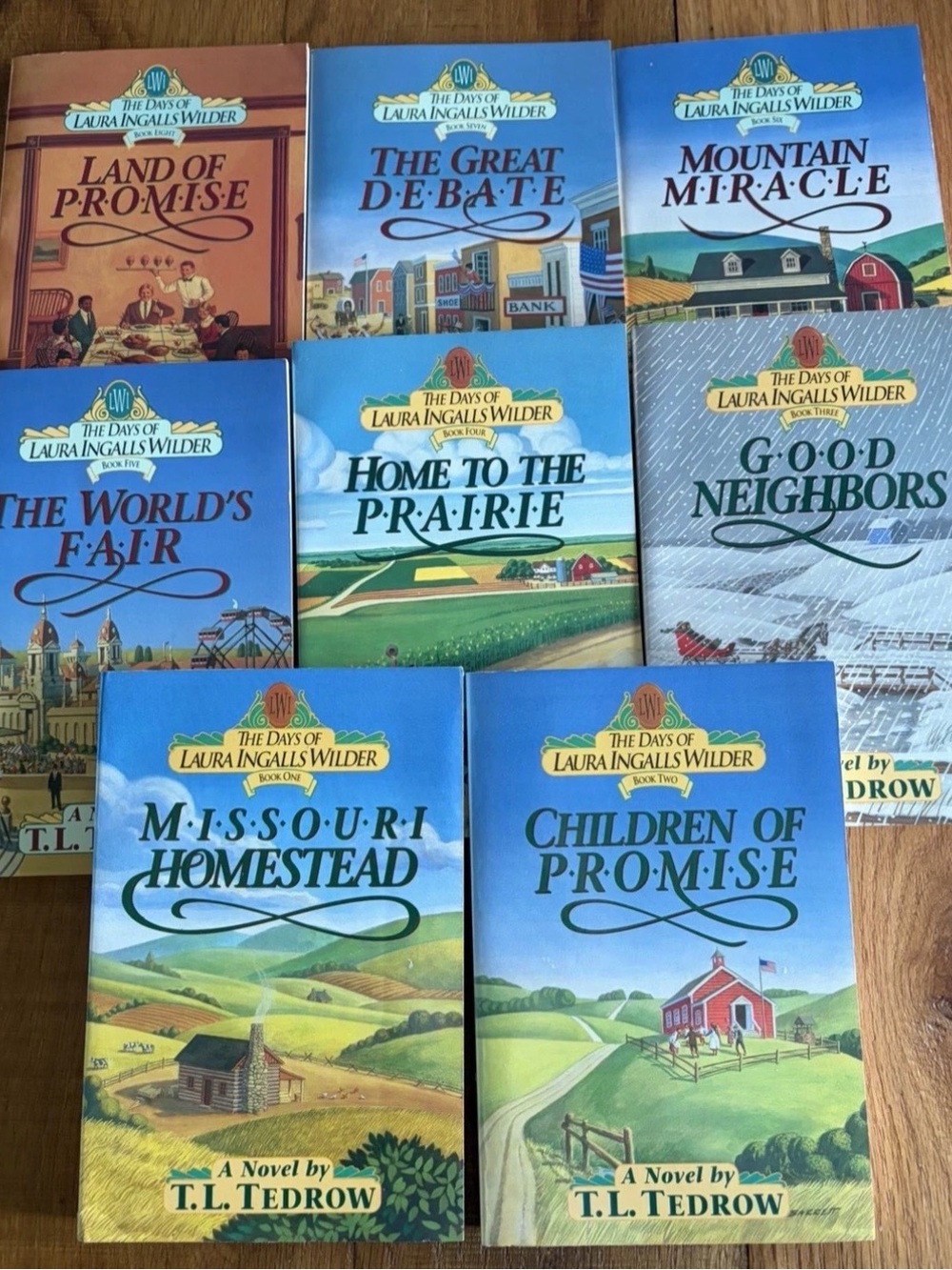 The Days of Laura Ingalls Wilder T.L. Tedrow complete series 1-8 paperback - Picture 2 of 2